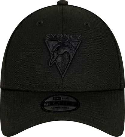 Sydney Swans AFL Adults New Era Black 9FORTY Snapback Cap