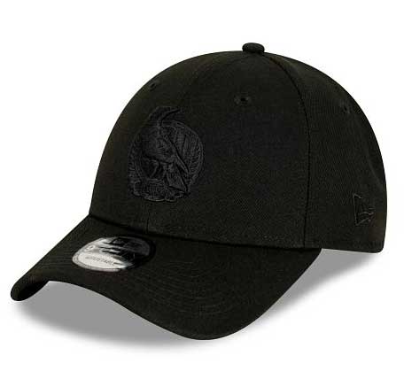 Collingwood Magpies 2025 AFL Black on Black New Era Cap