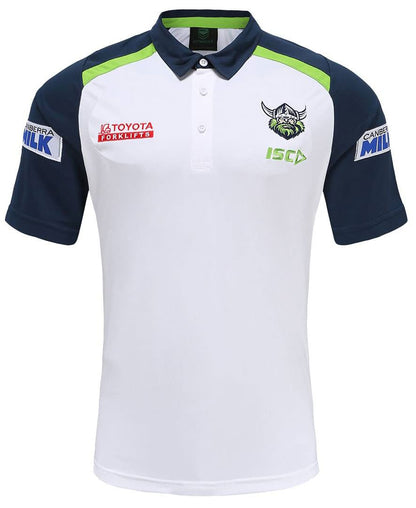 Canberra Raiders NRL Mens White Team Polo Shirt