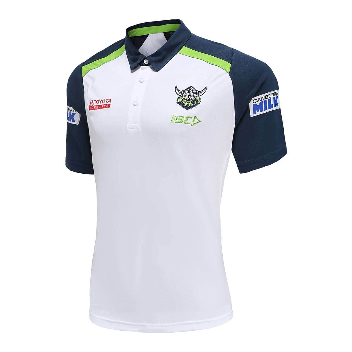 Canberra Raiders NRL Mens White Team Polo Shirt