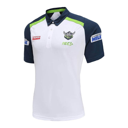 Canberra Raiders NRL Mens White Team Polo Shirt