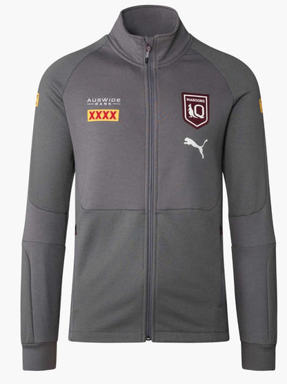 QLD Maroons State of Origin Mens Grey Training Jacket