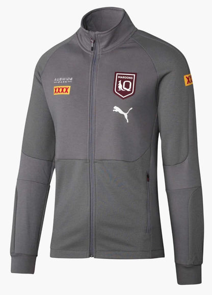 QLD Maroons State of Origin Mens Grey Training Jacket