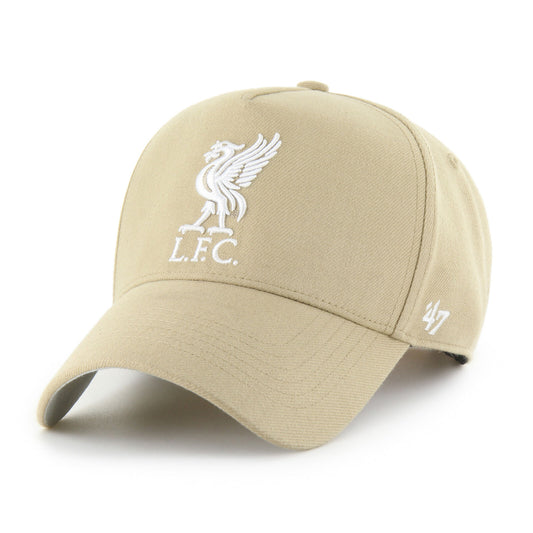 Liverpool FC 2025 EPL 47 Khaki White DT Snapback Cap