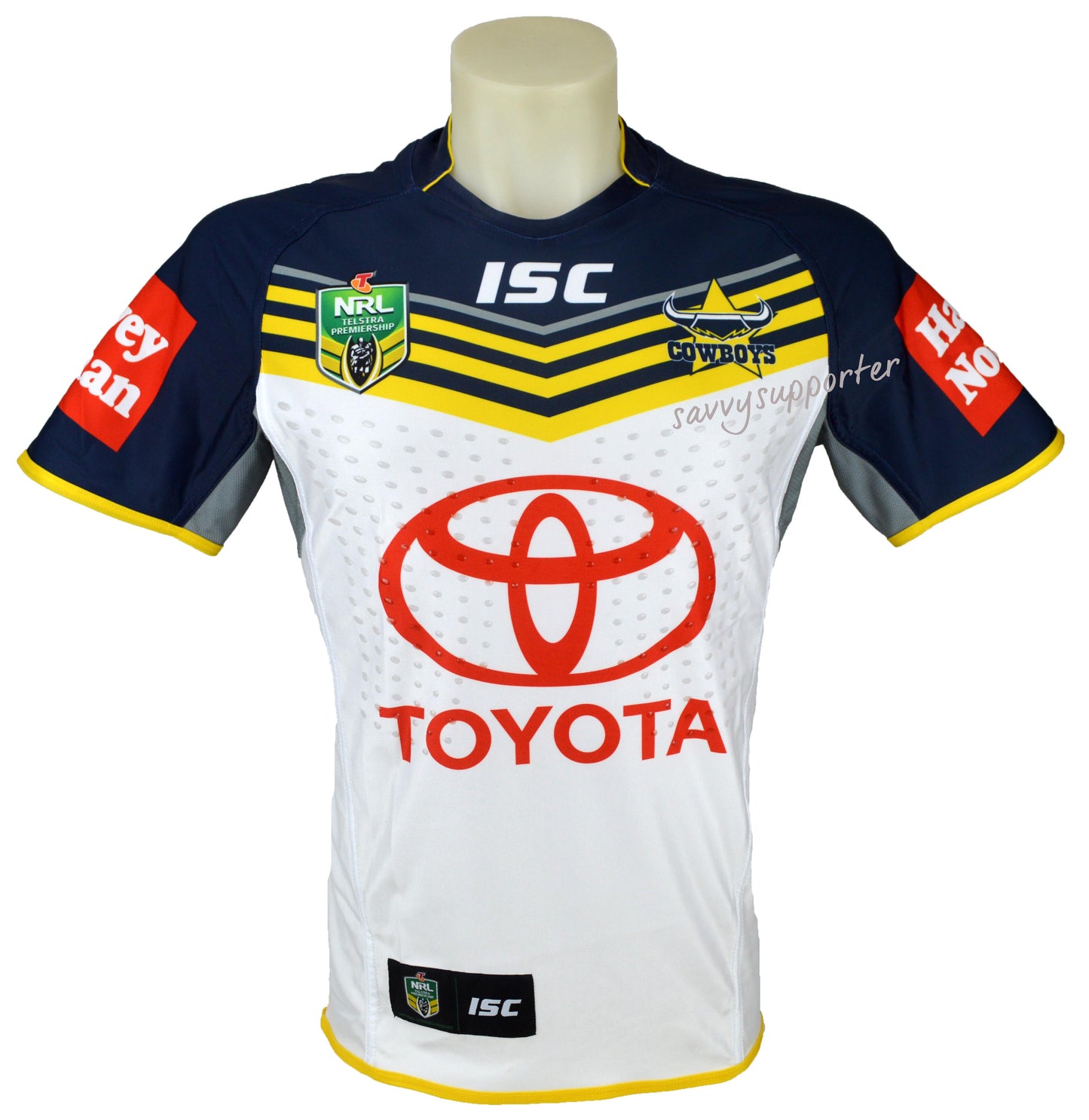 North Queensland Cowboys NRL No.14 Player Issue Away Jersey GPS pocket