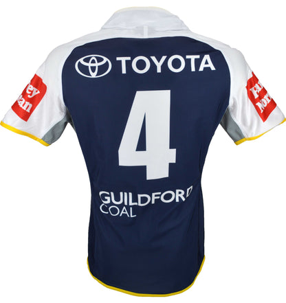 North Queensland Cowboys NRL No. 4 Player Issue Home Jersey