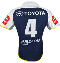 North Queensland Cowboys NRL No. 4 Player Issue Home Jersey