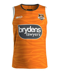 Wests Tigers Mens NRL Orange Training Singlet