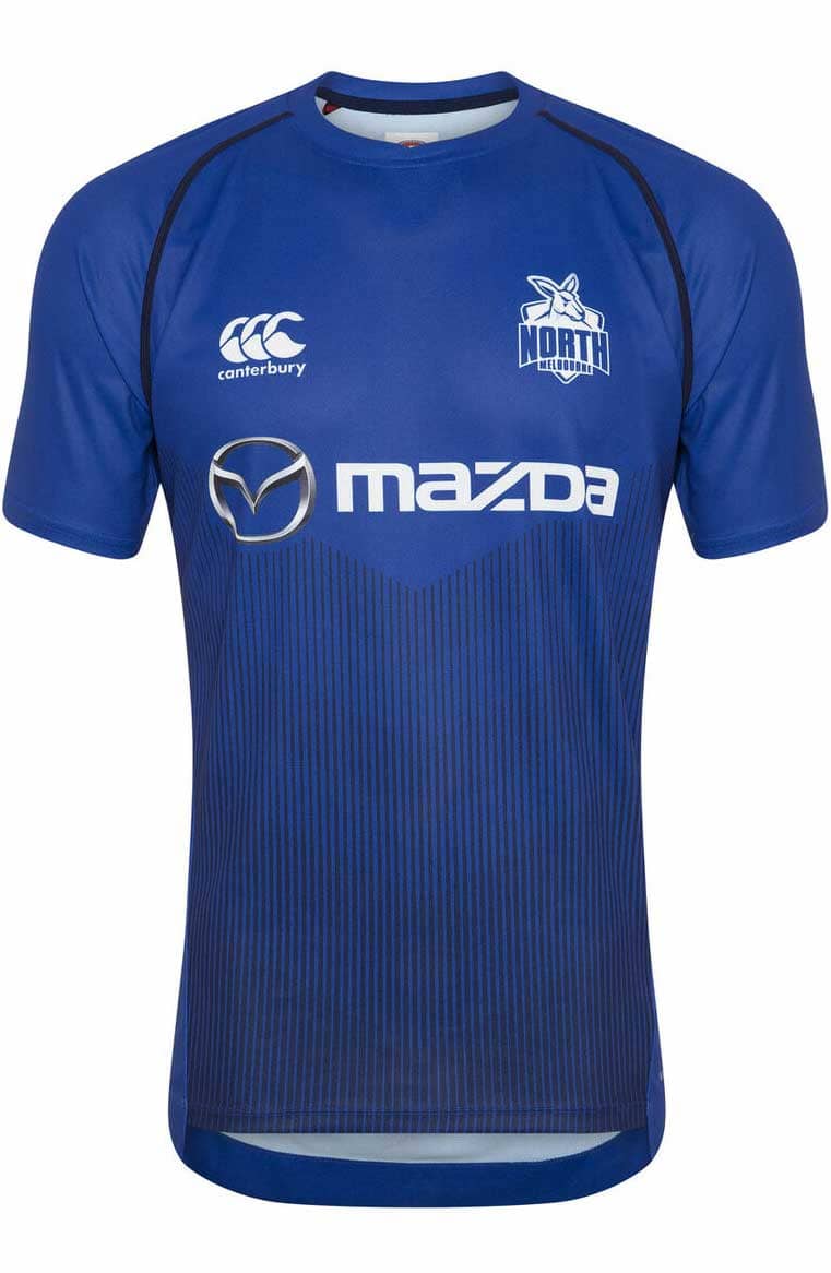 North Melbourne Kangaroos AFL Mens Training Shirt