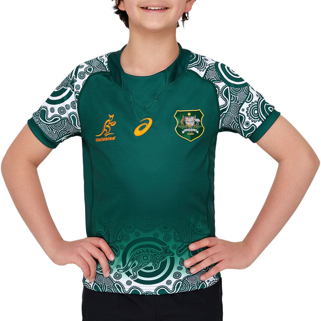 Australian Wallabies 2021 Kids Alternate Indigenous Jersey