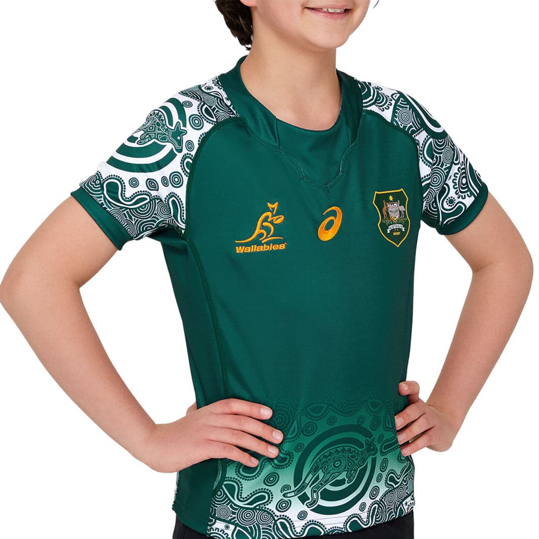 Australian Wallabies 2021 Kids Alternate Indigenous Jersey