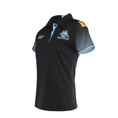 Cronulla Sharks NRL Ladies Media Polo Shirt