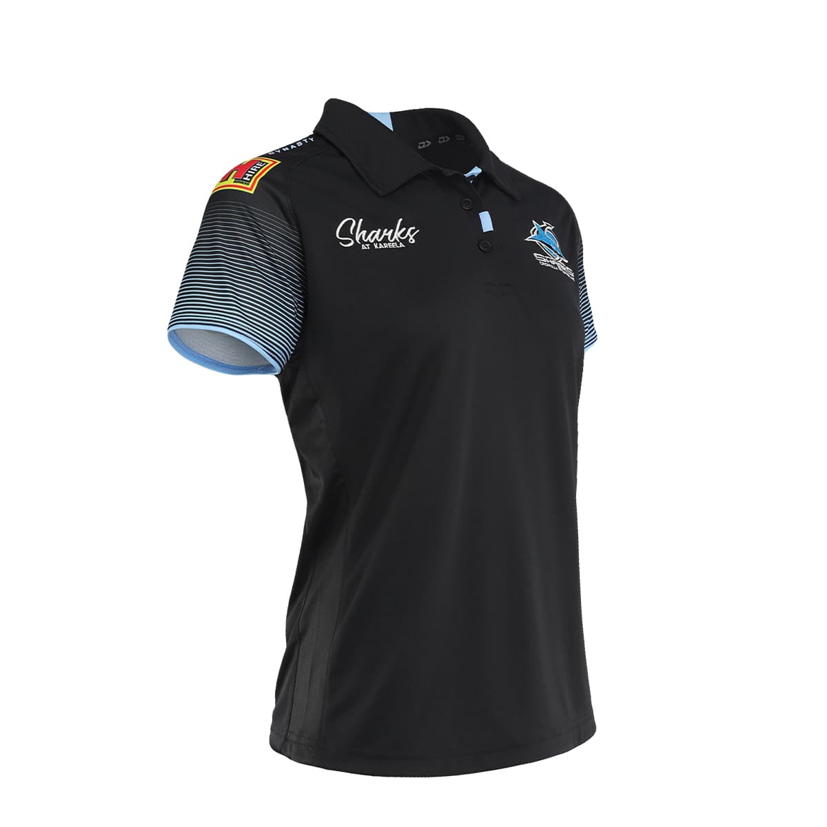 Cronulla Sharks NRL Ladies Media Polo Shirt