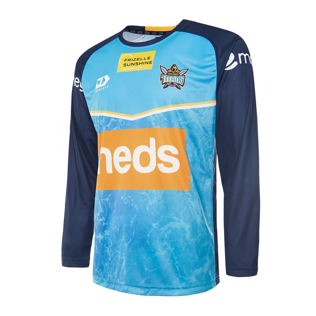 Gold Coast Titans NRL Long Sleeve Training Shirt