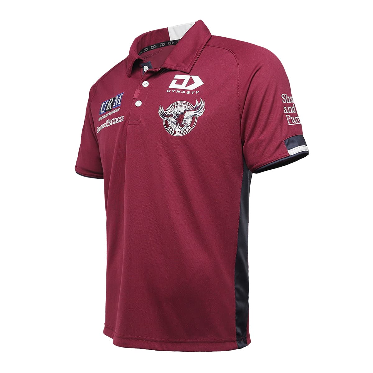 Manly Sea Eagles Mens Media Polo Shirt Maroon