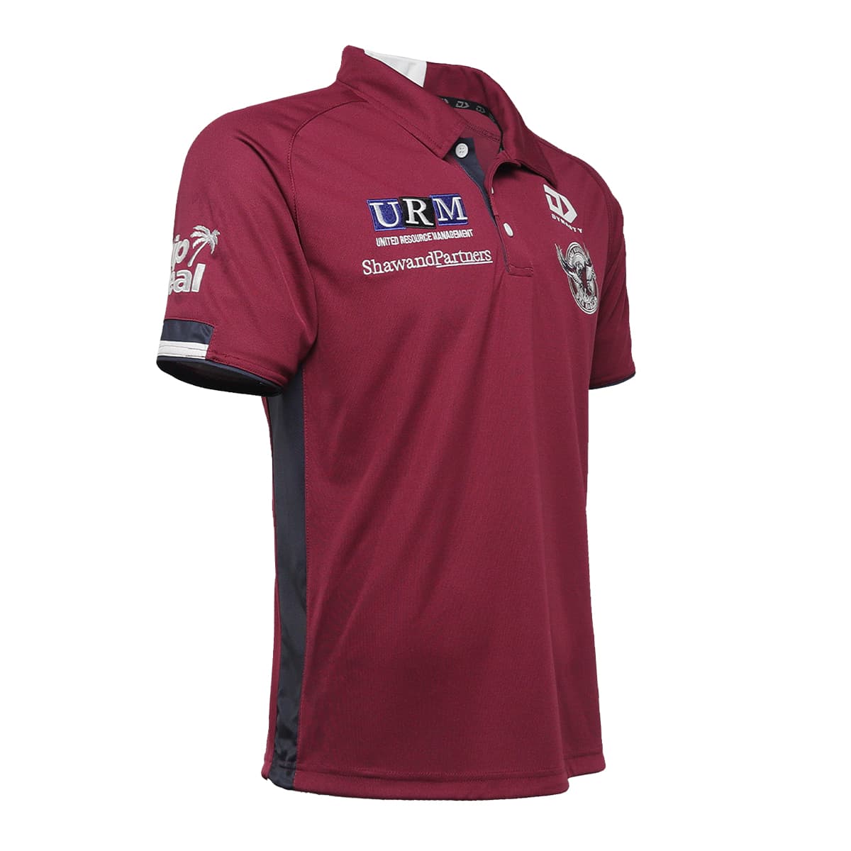 Manly Sea Eagles Mens Media Polo Shirt Maroon