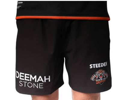 Wests Tigers NRL Mens Training Gym Shorts