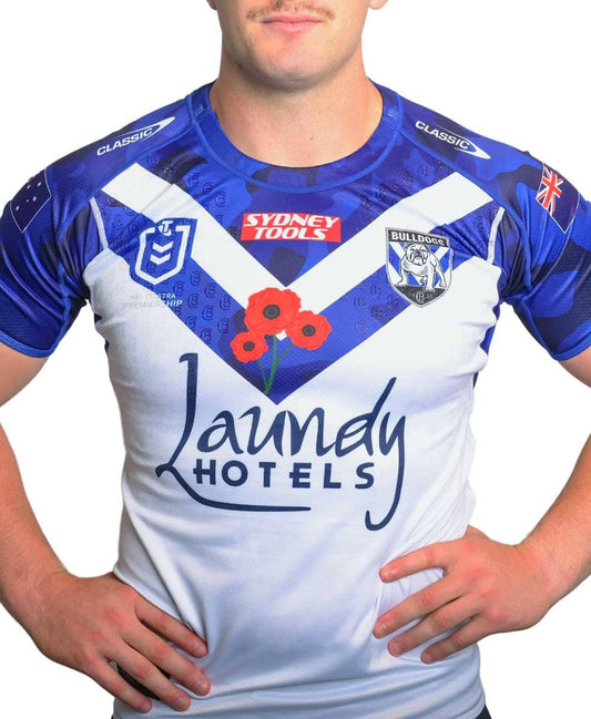 Canterbury Bulldogs NRL Mens Anzac Jersey