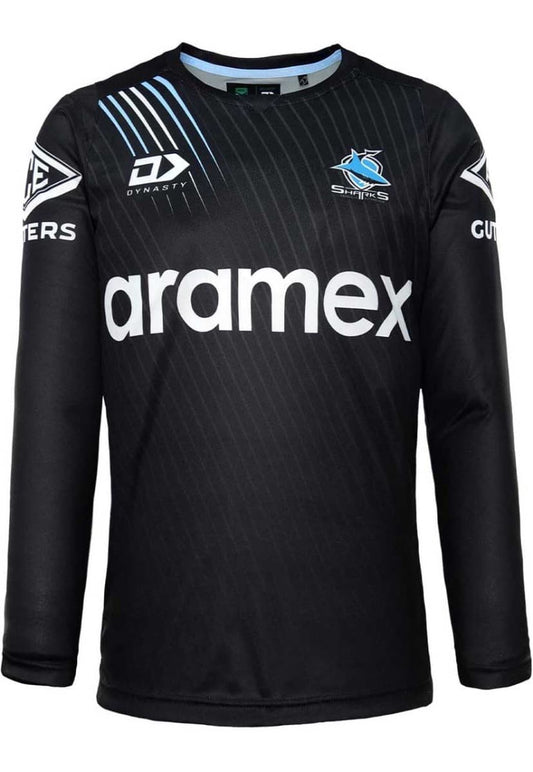 Cronulla Sharks NRL Mens Long Sleeve Training Tee