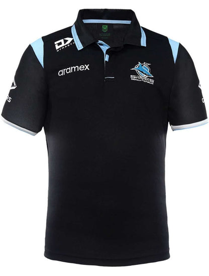 Cronulla Sharks NRL Mens Media Polo Shirt