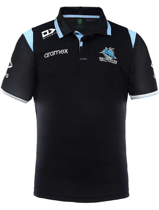 Cronulla Sharks NRL Mens Media Polo Shirt