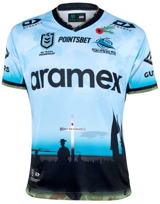 Cronulla Sharks NRL Mens Anzac Jersey