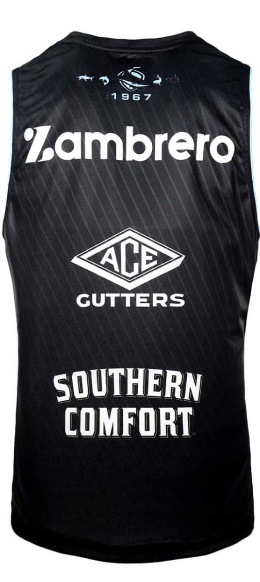 Cronulla Sharks NRL Mens Training Singlet