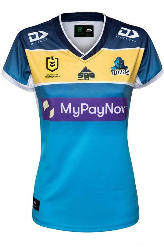 Gold Coast Titans NRL Ladies Replica Home Jersey