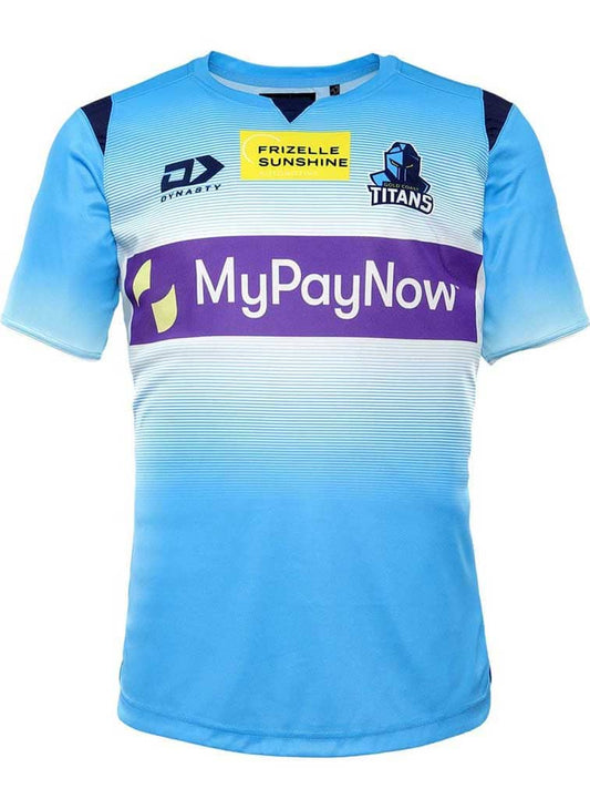 Gold Coast Titans Mens Blue Training Shirt