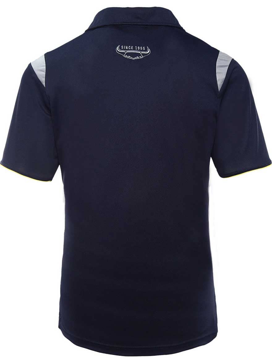 North Queensland Cowboys NRL Mens Navy Media Polo Shirt