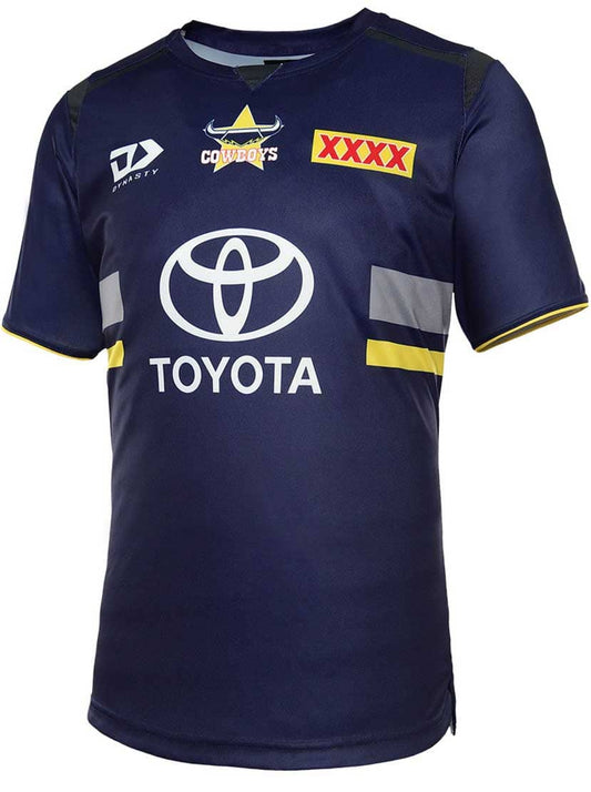 North Queensland Cowboys NRL Mens Navy Training Shirt