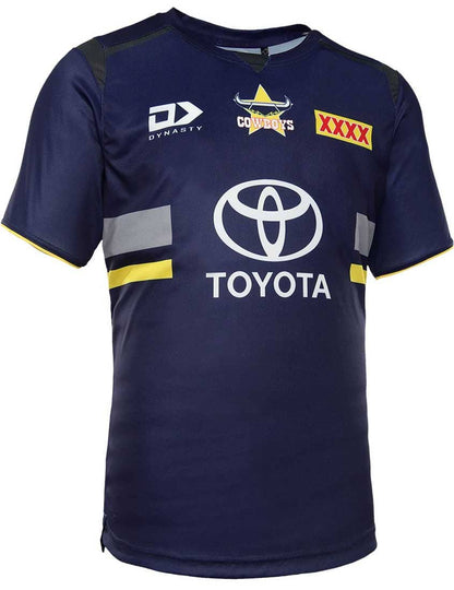 North Queensland Cowboys NRL Mens Navy Training Shirt