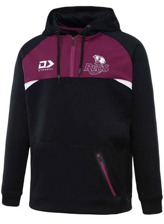 Queensland Reds Mens Quarter Zip Hoodie