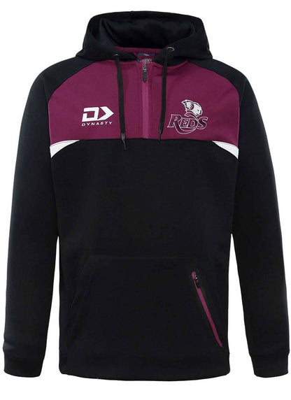 Queensland Reds Mens Quarter Zip Hoodie