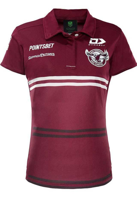 Manly Sea Eagles NRL Ladies Media Polo Shirt