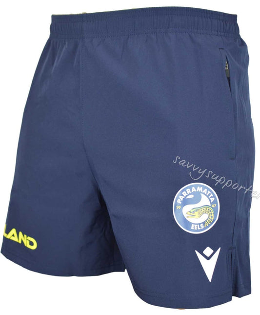 Parramatta Eels 2023 NRL Mens Training Shorts With Zip Pockets
