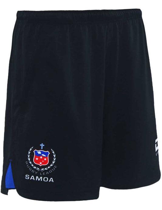 Toa Samoa 2024 Rugby League Black Mens Gym Shorts