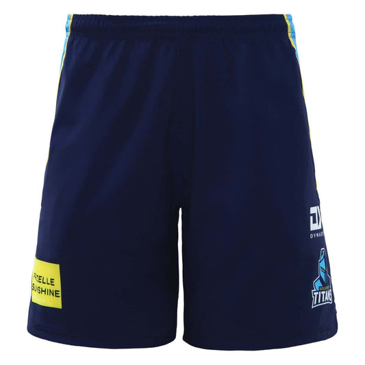 Gold Coast Titans 2023 NRL Mens Navy Gym Shorts