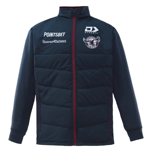 Manly Sea Eagles 2023 NRL Mens Charcoal Hybrid Jacket