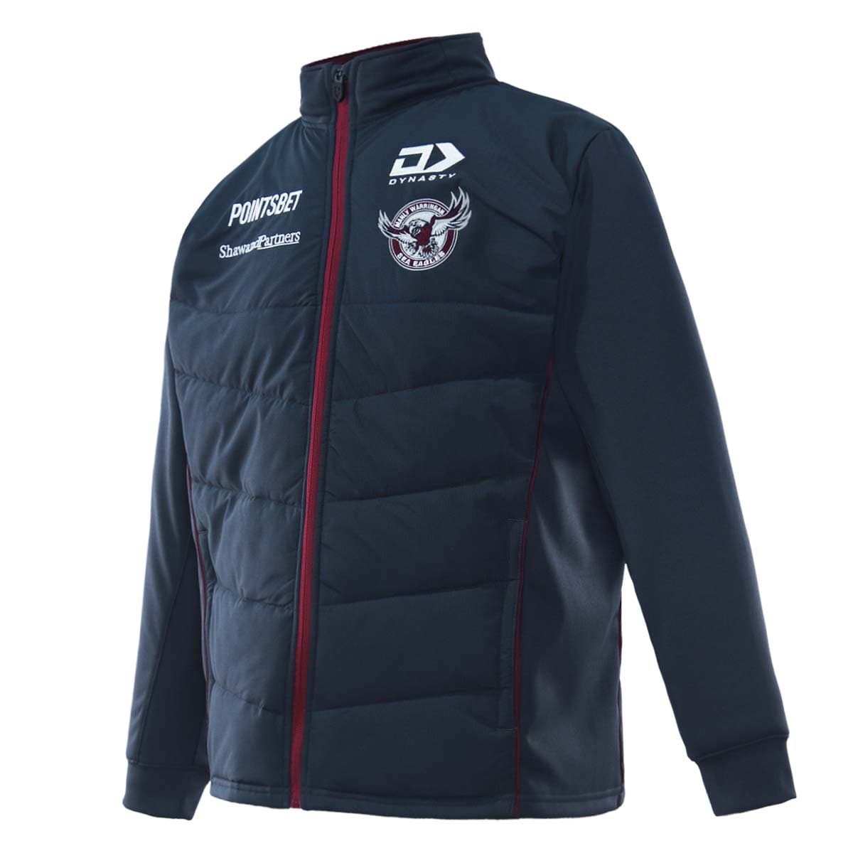 Manly Sea Eagles 2023 NRL Mens Charcoal Hybrid Jacket