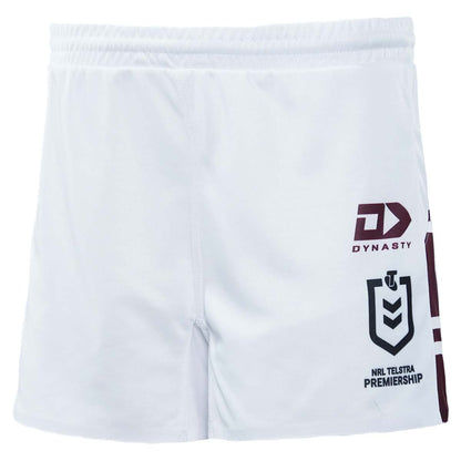 Manly Sea Eagles 2023 NRL Mens Players White Home Shorts