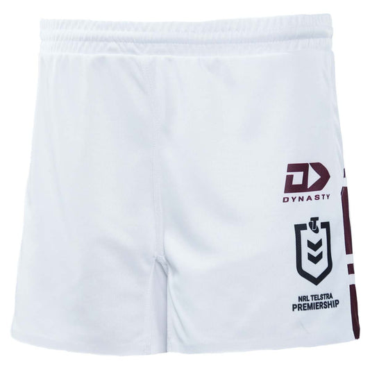 Manly Sea Eagles 2023 NRL Mens Players White Home Shorts