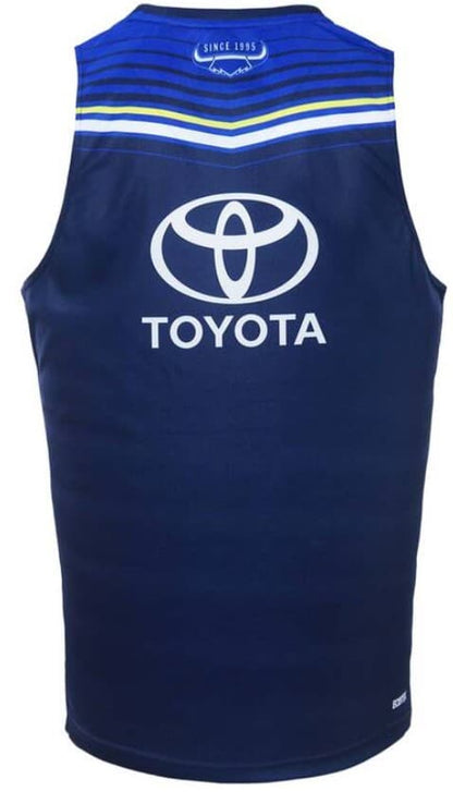 North Queensland Cowboys 2023 NRL Mens Navy Training Singlet