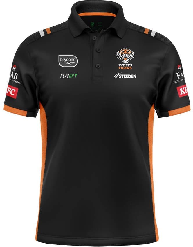 Wests Tigers NRL Mens Media Polo Shirt