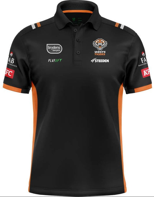 Wests Tigers NRL Mens Media Polo Shirt