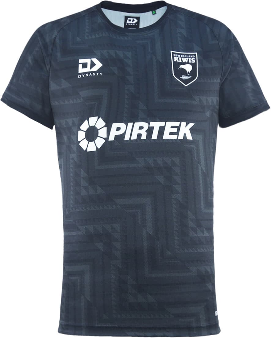 New Zealand Kiwis 2025 NRL Mens Black Training Shirt