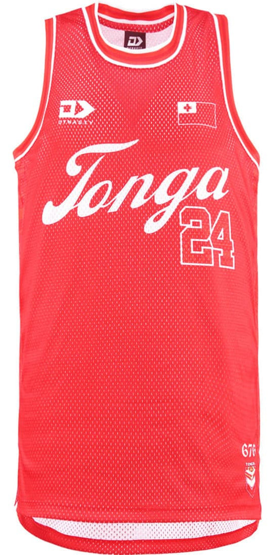 Tonga 2025 RL Mens Basketball Singlet