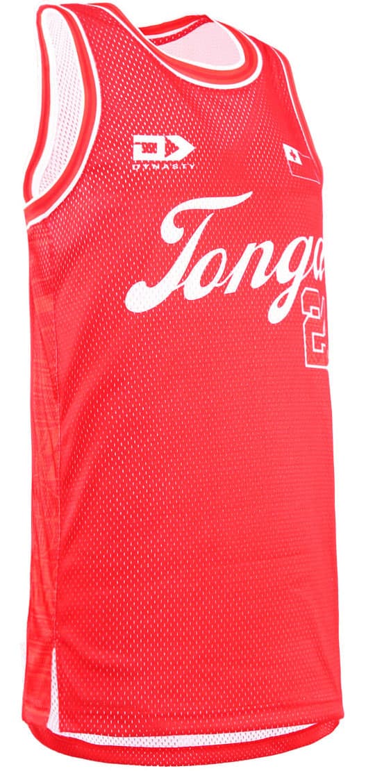 Tonga 2025 RL Mens Basketball Singlet