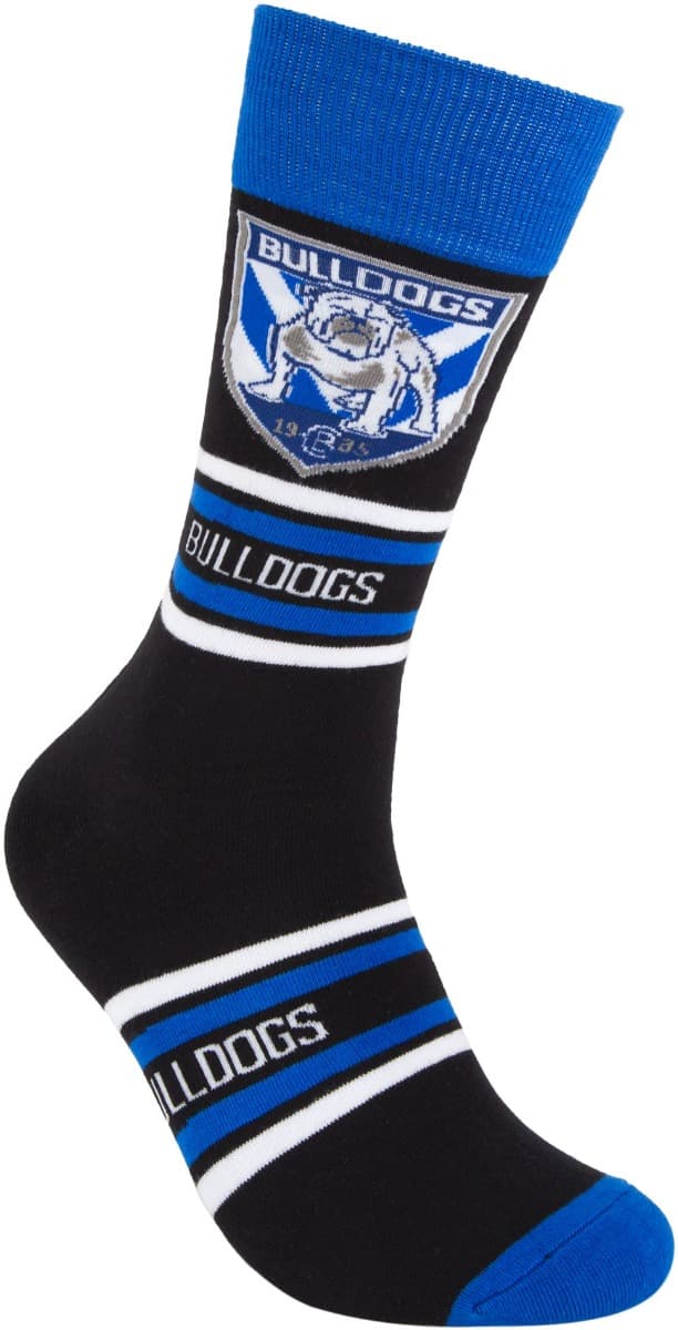 Canterbury Bulldogs NRL Organic Stripe Cotton Socks