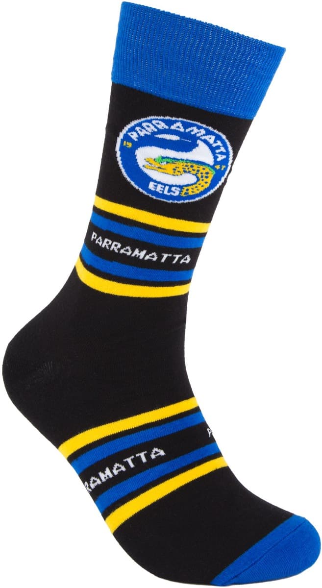 Parramatta Eels NRL Organic Stripe Cotton Socks